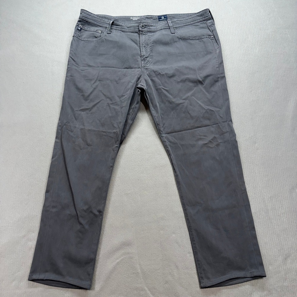 AG Adriano Goldschmied The Graduate Pants Mens 40 Gray Tailored Leg Hemmed 28